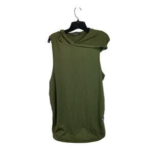 SIIMHWRSS Men's Hoodie Sport Tank Top Sleeveless Vest Workout Gym Fitness Size L